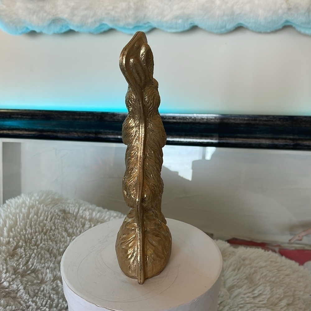 Gold Rabbit Sculpture - Picture 6 of 11